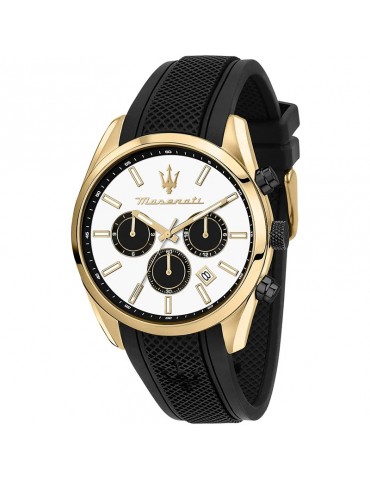 Maserati Watch - Attraction - Black-43mm-White and Gold-R8851151001