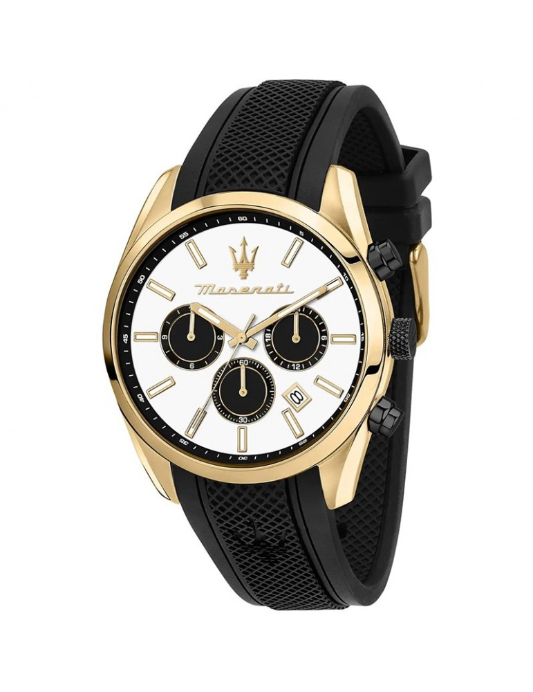 Maserati Watch - Attraction - Black-43mm-White and Gold-R8851151001