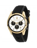 Orologio Maserati - Attrazione - Nero-43mm-Bianco e Dorato-R8851151001