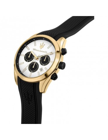 Maserati Watch - Attraction - Black-43mm-White and Gold-R8851151001 2
