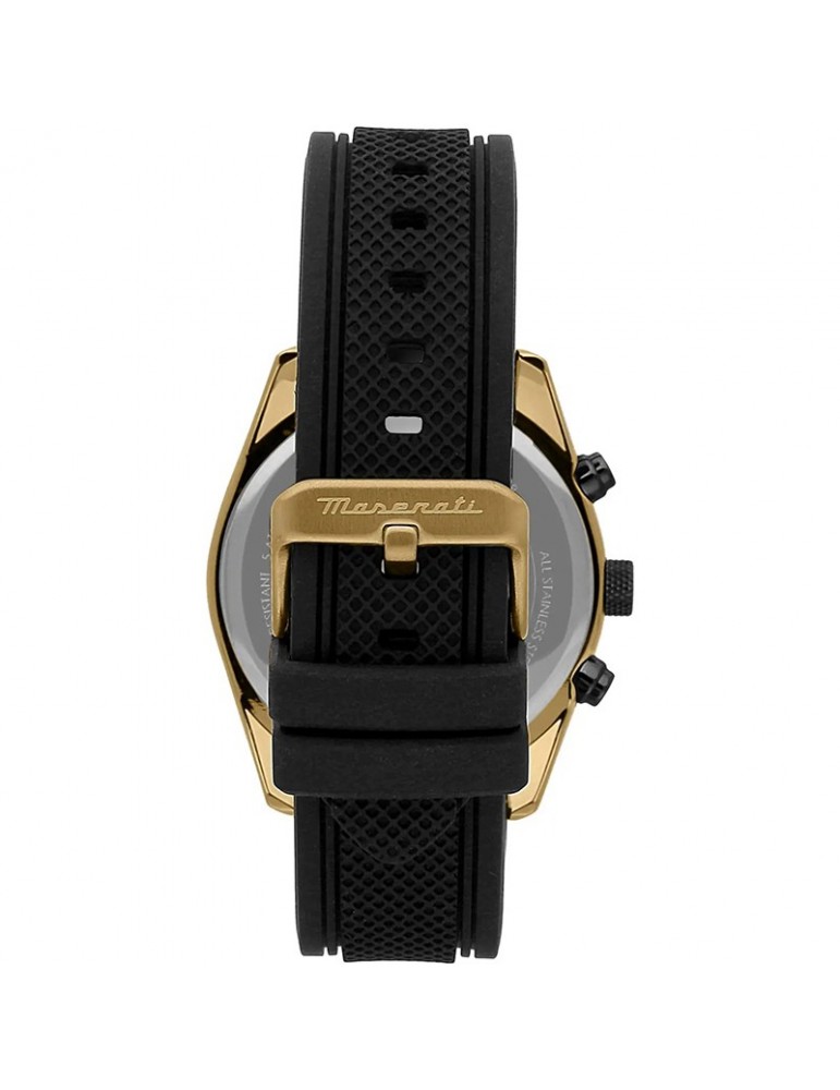 Orologio Maserati - Attrazione - Nero-43mm-Bianco e Dorato-R8851151001