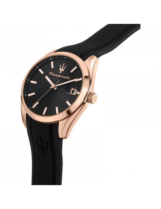 Orologio Maserati - Attrazione - Nero-43mm-Cassa Rose Gold-R8851151002
