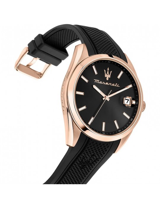 Orologio Maserati - Attrazione - Nero-43mm-Cassa Rose Gold-R8851151002