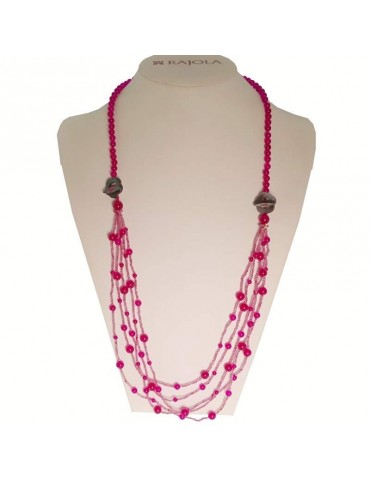 Collana Rajola - Jazz - Lunga -Giada Bordeaux-Tormalina Chiara-5468117