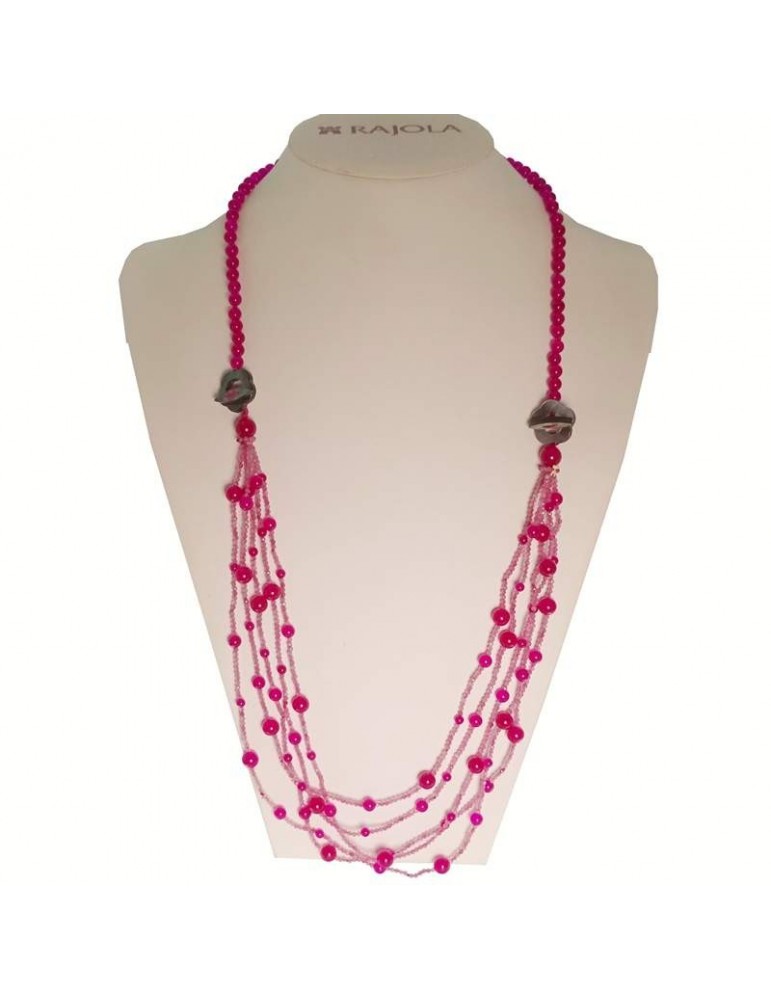 Collana Rajola - Jazz - Lunga -Giada Bordeaux-Tormalina Chiara-5468117