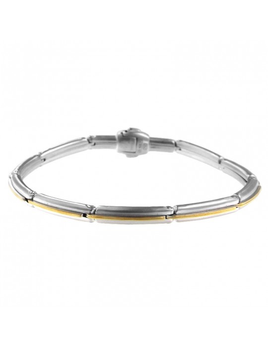 Chimento Bracelet - Tradition Gold in 18K White Gold with 0.03 ct Diamond - 20 cm - 0