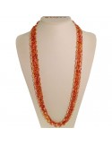 Rajola Necklace - Waltz - Long - Carnelian - Rosy Pearls - 5469921L
