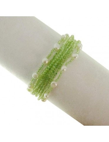 Bracciale Rajola - Valzer - Multifilo-Peridoto-Perle Bianche-546992218