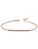 Bracciale Tennis - Lelune Diamonds - Oro Rosa - Diamanti Neri - LDBR1013.2
