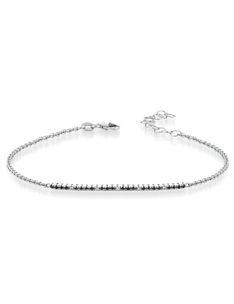 Bracciale Tennis - Lelune Diamonds - Oro Bianco - Diamanti - LDBR10134