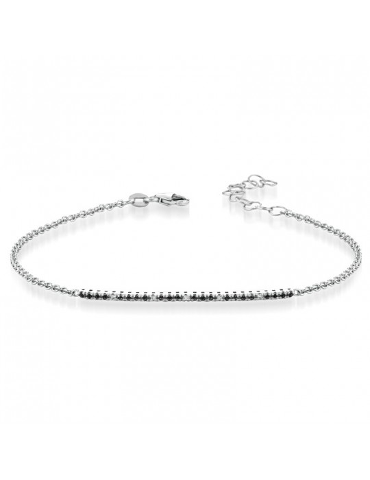 Bracciale Tennis - Lelune Diamonds - Oro Bianco - Diamanti - LDBR10134