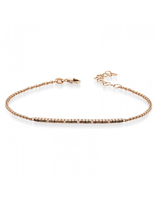 Bracciale Tennis - Lelune Diamonds - Oro Rosa - Diamanti - LDBR10135