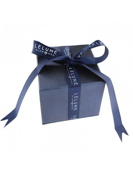 Lelune Diamonds Woman's Ring - in 18k Rose Gold Open Heart with Natural Diamonds 0.06 ct - 0