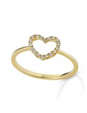 Anello Lelune Diamonds - Oro Giallo - Cuore - Diamanti - LDRNDM006Y