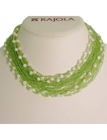 Collana Rajola - Valzer - Girocollo - Peridoto - Perle - 5469922G