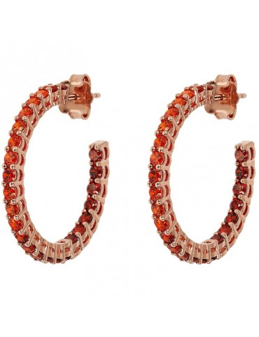 Orecchini Bronzallure-Altissima-a Cerchio-Cz Arancioni-WSBZ02120.ORANGE