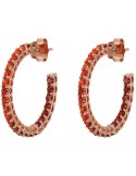 Bronzallure-Altissima-Hoop Earrings-Orange Cz-WSBZ02120.ORANGE
