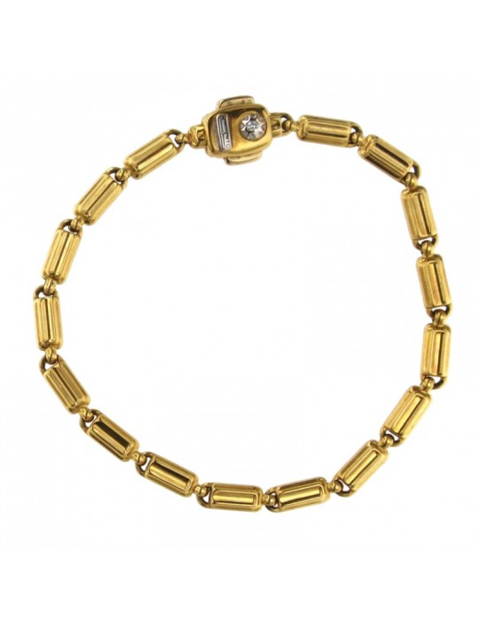 Chimento Bracelet - Tradition Gold in 18K Yellow Gold with 0.03 ct Diamond - 19 cm - 0