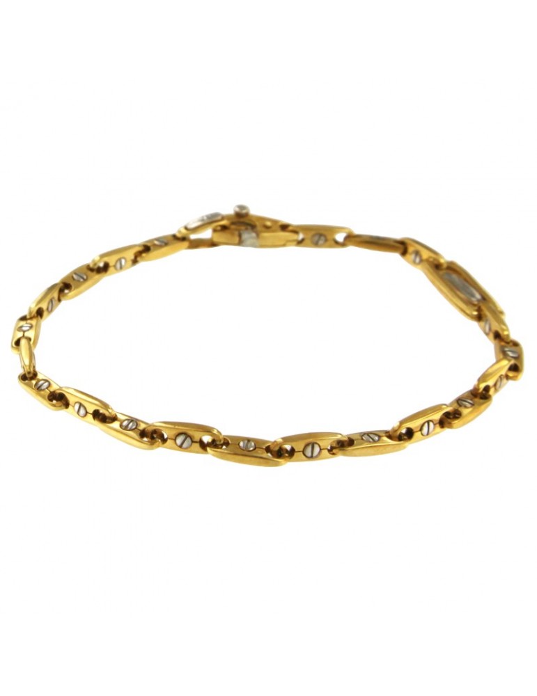 Bracciale Chimento Oro Giallo 18 carati Viti Oro Bianco