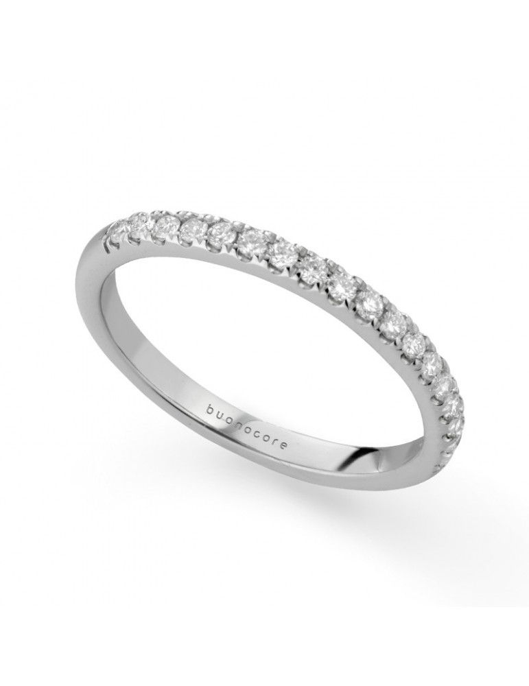 Anello Buonocore - Eternity - Oro Bianco 18 carati - Diamanti 0,23 ct - 472A02DW