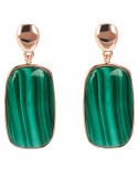 Bronzallure Earrings - Variegata - Pendants - Malachite -WSBZ02097.GM