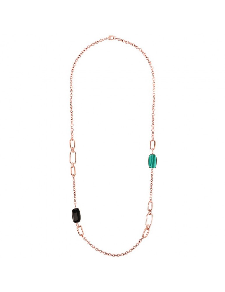 Collana Bronzallure - Variegata - Lunga - Rolò -Pietre-WSBZ02092.BO+GM
