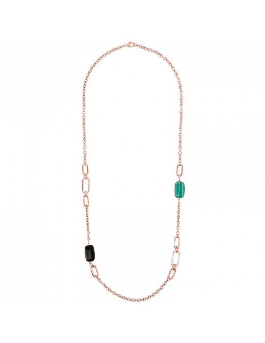 Bronzallure Necklace - Variegated - Long - Rolò - Stones-WSBZ02092.BO+GM
