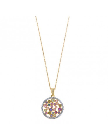Collana Salvatore Plata - Rosette - Pendente - Cubic Zirconia-211C0025
