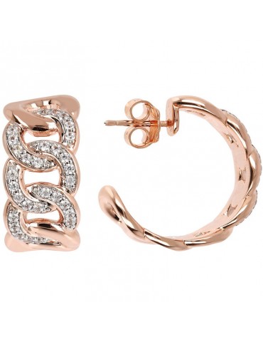 Orecchini Bronzallure - Altissima -Cerchio-Catena Grumetta-WSBZ02071.W 2