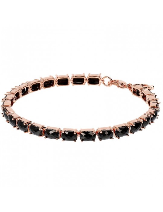 Bronzallure Bracelet - Variegated - Tennis - Black Spinels-WSBZ02068.BS