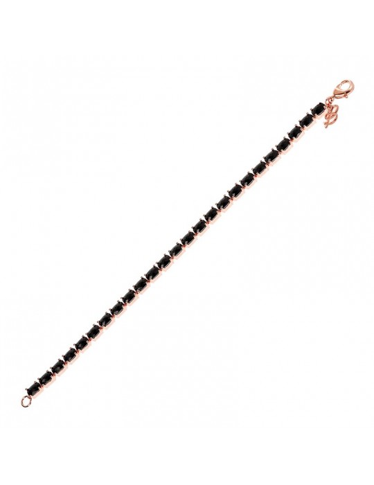 Bracciale Bronzallure - Variegata - Tennis -Spinelli Neri-WSBZ02068.BS