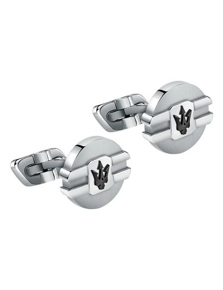 Gemelli Maserati - Jewels - Acciaio 316L - Tridente Nero - JM223ATK21