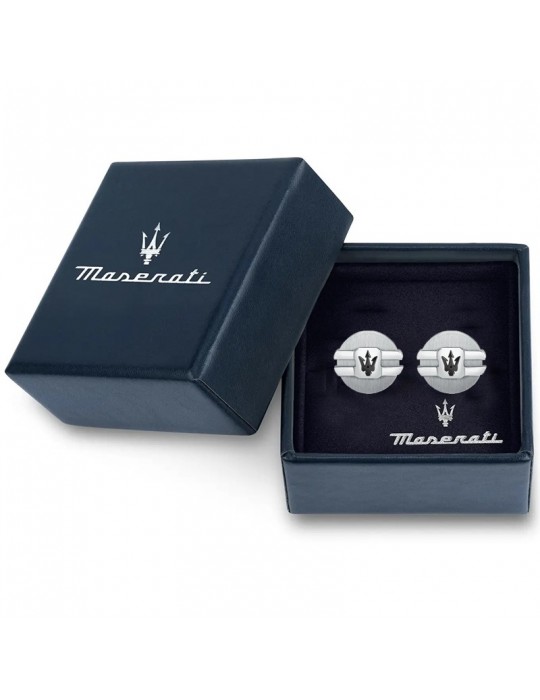 Gemelli Maserati - Jewels - Acciaio 316L - Tridente Nero - JM223ATK21