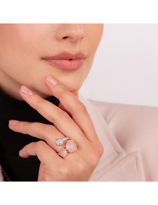 Ring Bronzallure-Altissima-Contrariè-Quartz-Cubic Zirconia-WSBZ02064.RQ