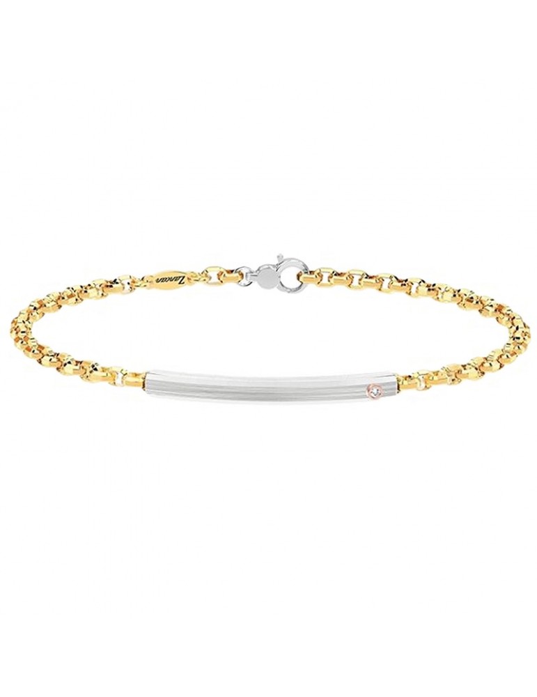 Bracciale Zancan - Insignia Gold - Oro Giallo 18 Carati - Targhetta Centrale - UB006GB