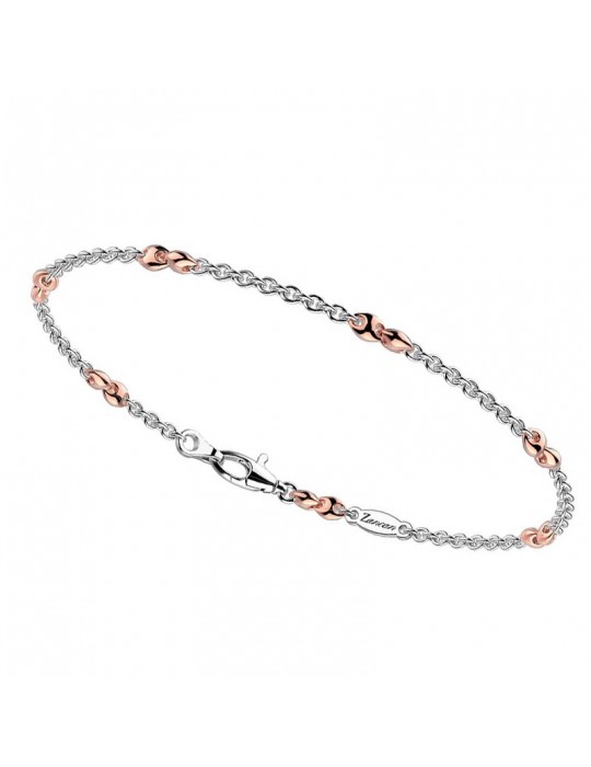 Bracciale Zancan - Insignia Gold - Oro Bianco - Oro Rosa 18 Carati - EB802BR