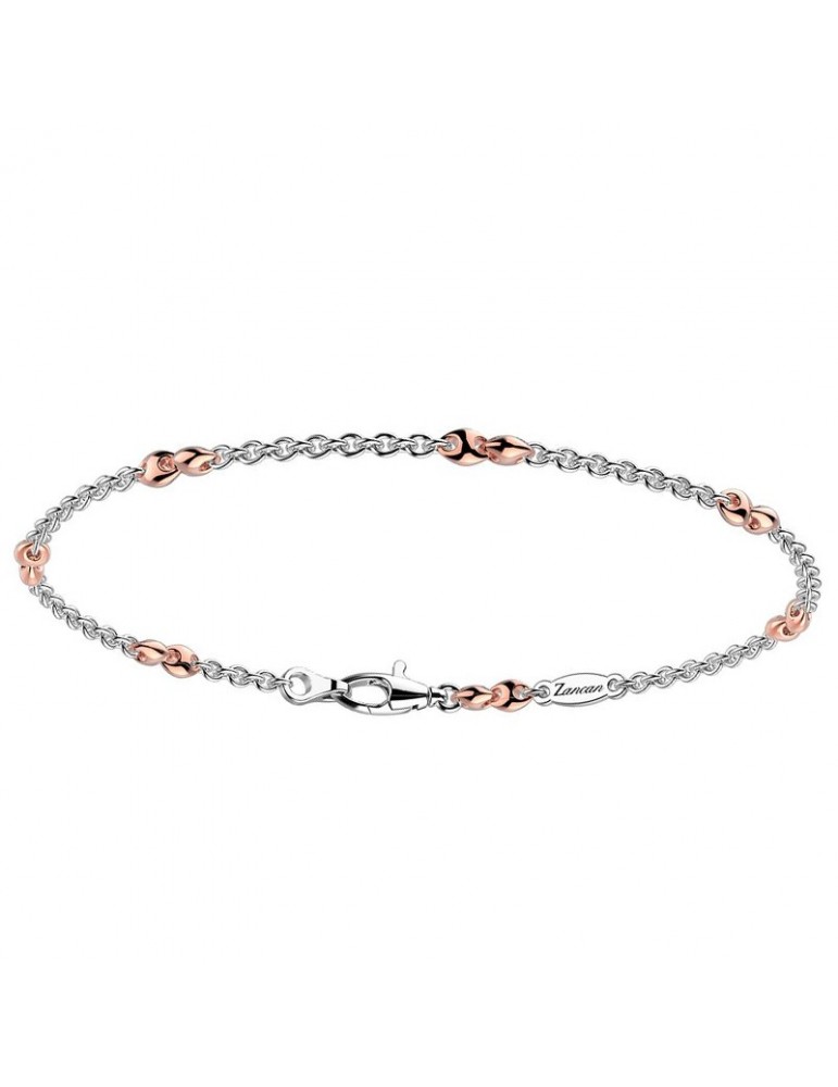 Bracciale Zancan - Insignia Gold - Oro Bianco - Oro Rosa 18 Carati - EB802BR