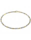 Bracciale Zancan Uomo - Insignia Gold - Oro Bianco - Oro Giallo 18 Carati - EB551BG