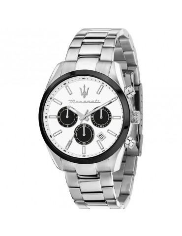 Watch Maserati-Attratti-Cronograph-Silver-43mm-White-R88531510040