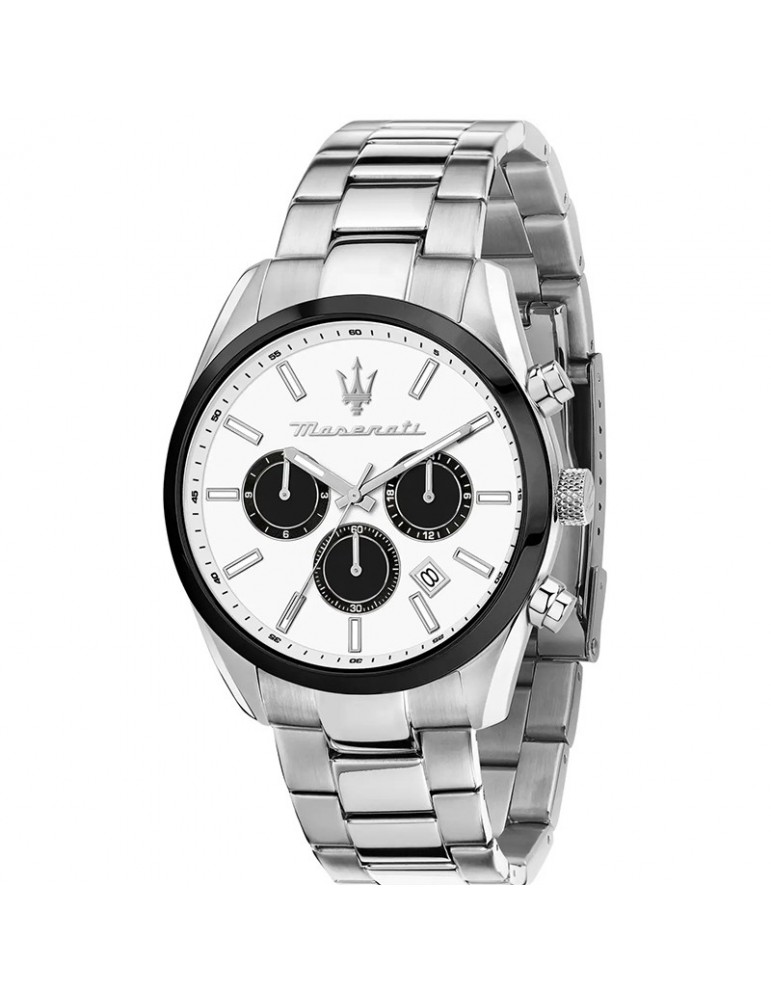 Watch Maserati-Attratti-Cronograph-Silver-43mm-White-R88531510040