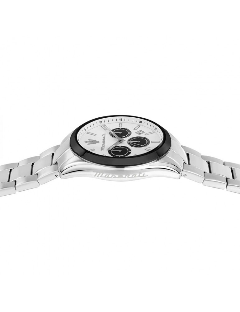 Orologio Maserati-Attrazione-Cronografo-Silver-43mm-Bianco-R88531510040