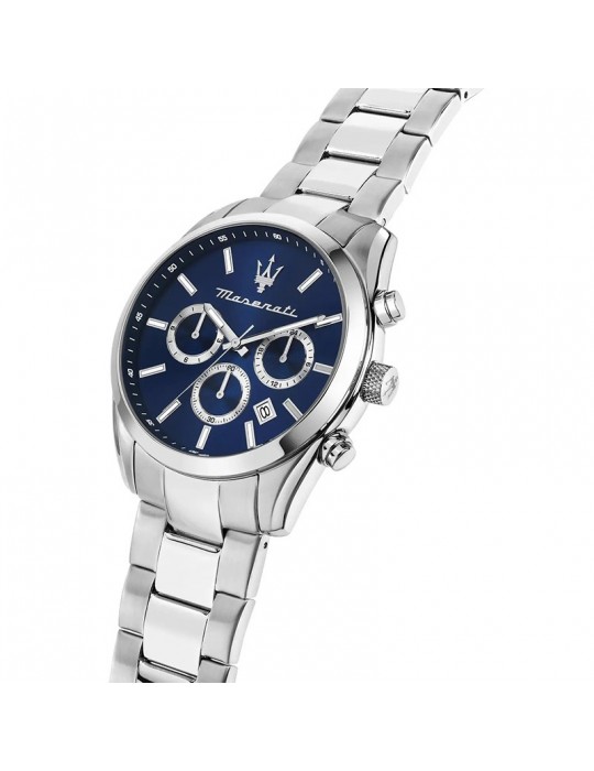 Maserati Watch - Attraction - Chronograph-Silver-43mm-Blue-R8853151005