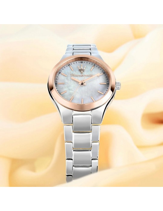Maserati Watch - Attraction - Silver - 30mm - Mother of Pearl-R8853151503