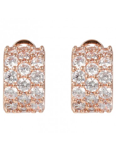 Bronzallure Earrings - Altissima - Stud - Cubic Zirconia-WSBZ01962W