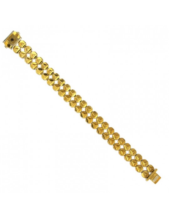 Chimento Bracelet - Double Mosaico in 18K Yellow Gold and White Gold - 0