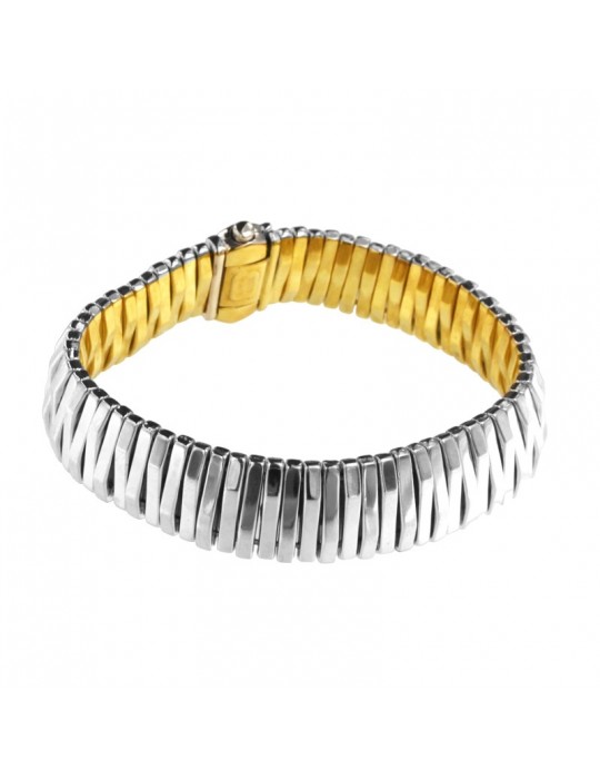 Chimento Bracelet - Double Mosaico in 18K Yellow Gold and White Gold - 0