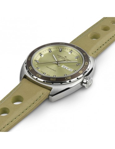 Hamilton Men's Watch - American Classic Pan Europ Automatic 42mm Green - 0 2
