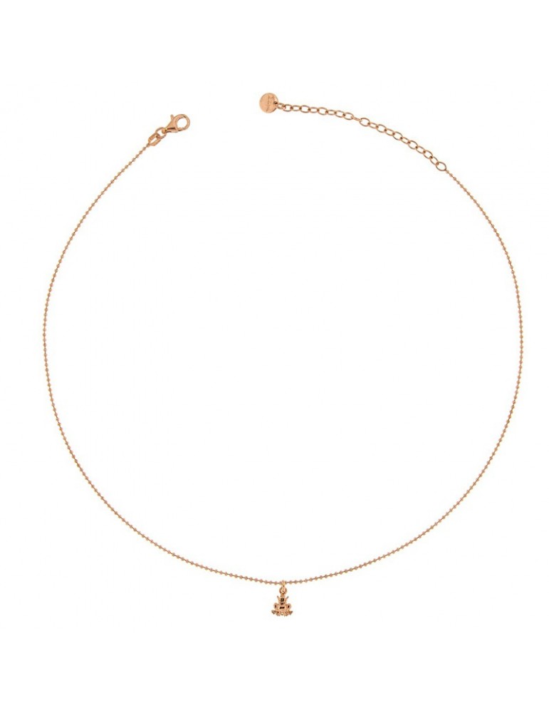 Rue Des Mille Women's Necklace with Rounded Pendant Frog - 0