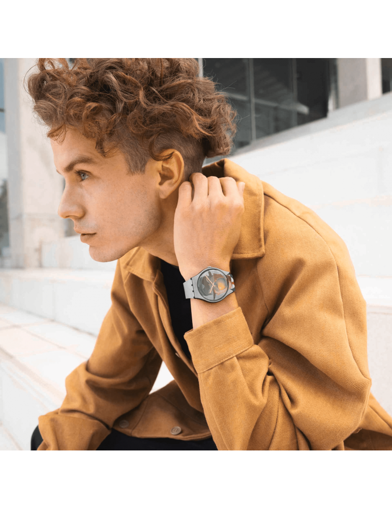Orologio Swatch - Le Fils de L'Homme by Rene Magritte - 41mm - SUOZ350