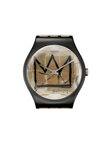 Swatch Watch - Untitled by Jean-Michel Basquiat 41mm Beige Black - 0 2